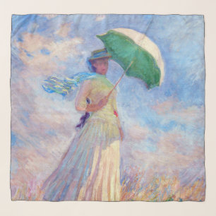 Claude Monet - Woman with a Parasol facing right Scarf