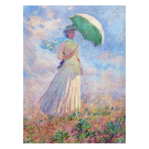 Claude Monet _ Woman with a Parasol facing right Tablecloth