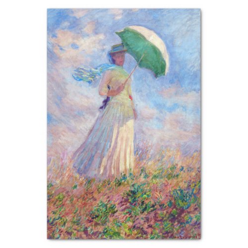 Claude Monet _ Woman with a Parasol facing right Tissue Paper