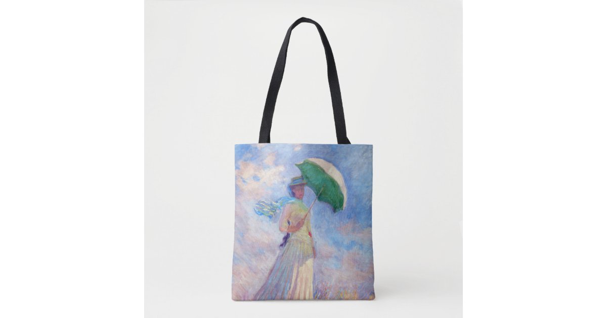 Art Printed Tote Bag - Vincent van Gogh & Claude Monet Collage Art