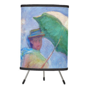 Claude Monet - Woman with a Parasol facing right Tripod Lamp