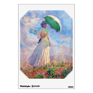 Claude Monet - Woman with a Parasol facing right Wall Decal