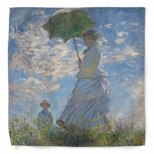 Claude Monet Woman with a Parasol Fine Art Bandana