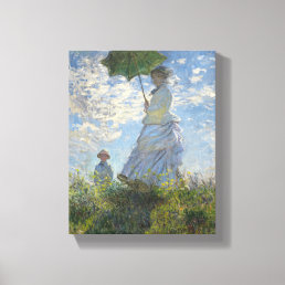 Claude Monet Woman With A Parasol Fine Art Canvas Print