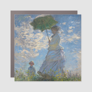 Claude Monet Woman with a Parasol Fine Art Car Magnet