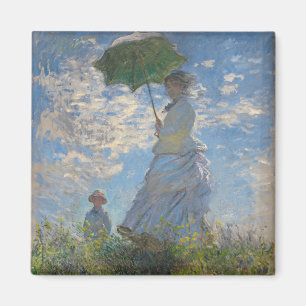 Claude Monet Woman with a Parasol Fine Art Magnet