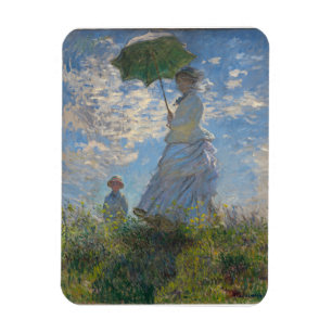 Claude Monet Woman with a Parasol Fine Art Magnet