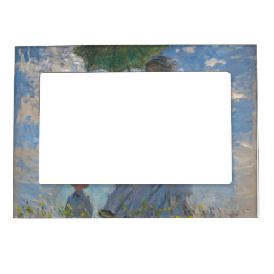 Claude Monet Woman with a Parasol Fine Art Magnetic Frame