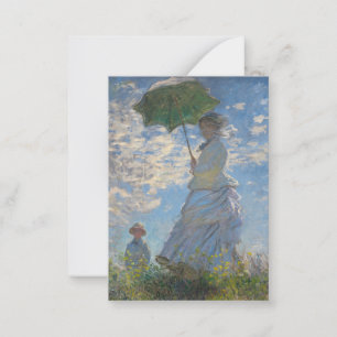 Claude Monet Woman with a Parasol Fine Art Note Card