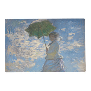 Claude Monet Woman with a Parasol Fine Art Placemat