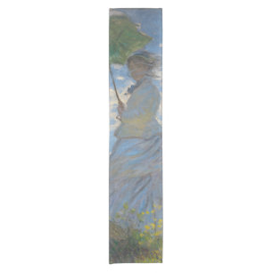Claude Monet Woman with a Parasol Fine Art Short Table Runner