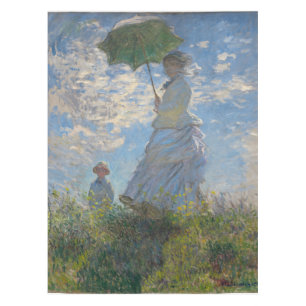 Claude Monet Woman with a Parasol Fine Art Tablecloth