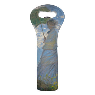 Claude Monet Woman with a Parasol Fine Art Wine Bag
