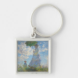 Claude Monet   Woman with a Parasol Keychain