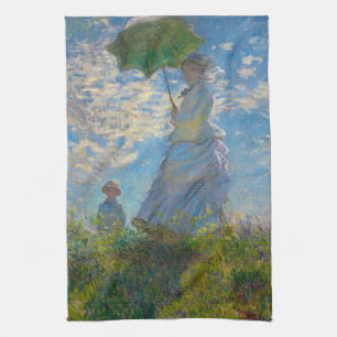 Claude Monet Woman with a Parasol Kitchen Towel