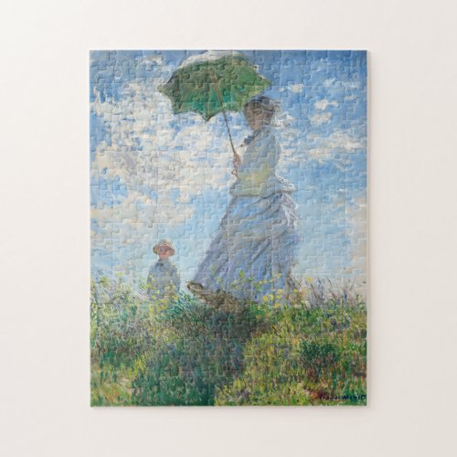 Claude Monet Woman with a Parasol  La Promenade Jigsaw Puzzle