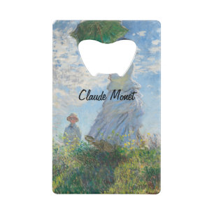 Claude Monet Woman with a Parasol, Madame Monet Credit Card Bottle Opener