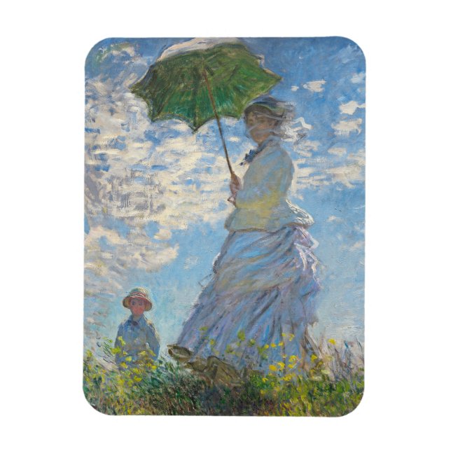 Claude Monet | Woman with a Parasol Magnet (Vertical)