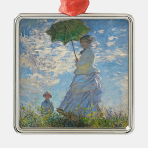 Claude Monet Woman with a Parasol Metal Ornament