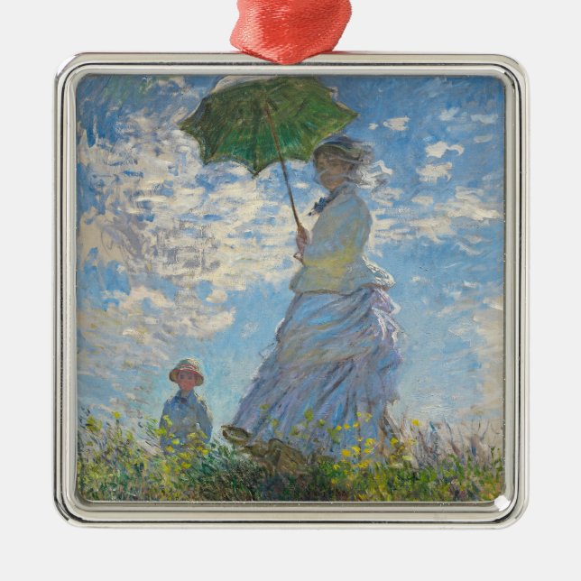 Claude Monet | Woman with a Parasol Metal Ornament (Front)