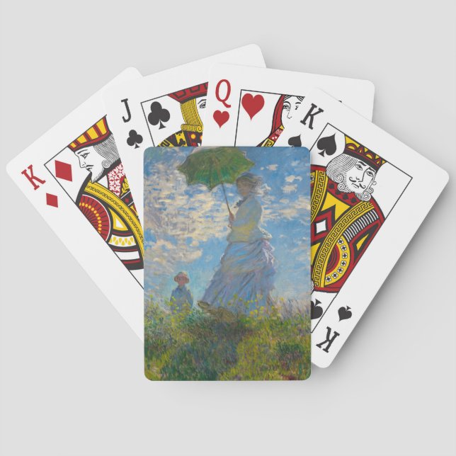 Claude Monet Woman with a Parasol Poker Cards (Back)