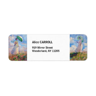 Claude Monet - Woman with a Parasol Right & Left Label