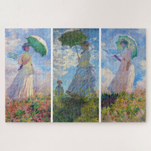 Claude Monet - Woman with a Parasol serie Jigsaw Puzzle