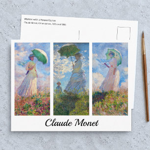 Claude Monet -  Woman with a Parasol serie Postcard