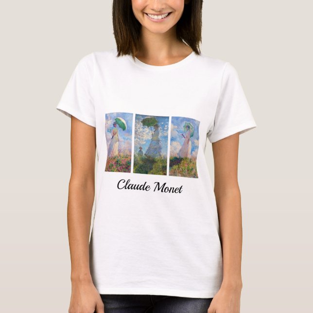 Claude Monet -  Woman with a Parasol serie T-Shirt (Front)
