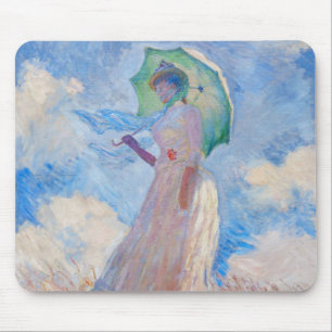 Claude Monet - Woman with a Parasol/Umbrella Mouse Pad