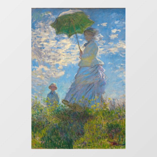 Claude Monet Woman with a Parasol Wall Decal (Front)