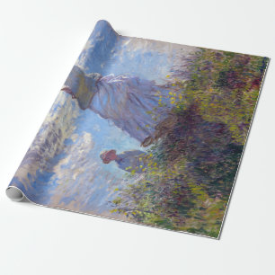 Claude Monet Woman with a Parasol Wrapping Paper