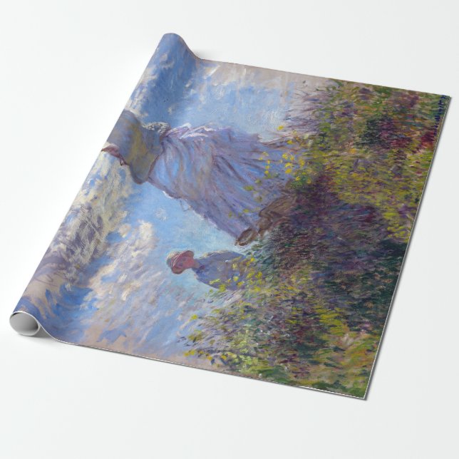 Claude Monet Woman with a Parasol Wrapping Paper (Unrolled)