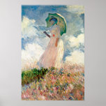 Claude Monet - Woman with Parasol study Poster<br><div class="desc">Woman with Parasol study by Claude Monet. Great painting titled Woman with Parasol study,  made by Claude Monet.</div>