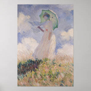 Claude Monet   Woman with Parasol Turned Left Poster