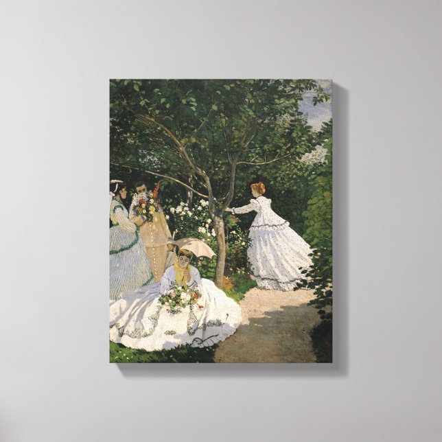 Claude Monet | Women in the Garden, 1866 Canvas Print (Front)