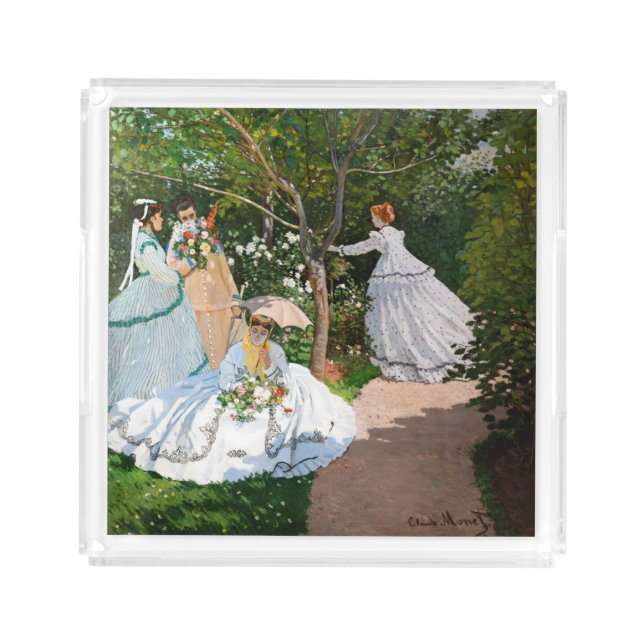 Claude Monet - Women in the Garden Acrylic Tray (Front)