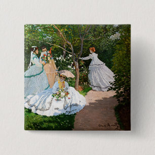 Claude Monet - Women in the Garden Button