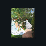 Claude Monet - Women in the Garden Canvas Print<br><div class="desc">Women in the Garden / Femmes au jardin - Claude Monet,  Oil on Canvas, 1866</div>
