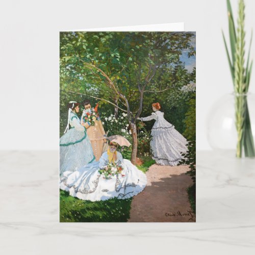 Claude Monet _ Women in the Garden Card