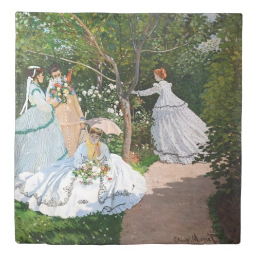 Claude Monet _ Women in the Garden Duvet Cover