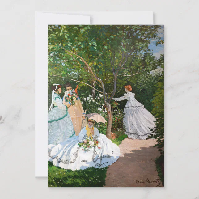 Claude Monet - Women in the Garden Invitation | Zazzle