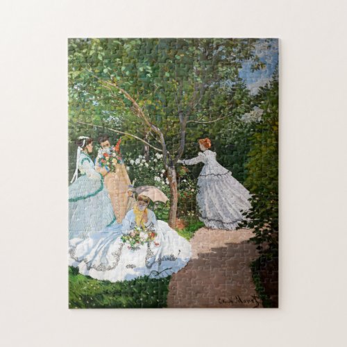 Claude Monet _ Women in the Garden Jigsaw Puzzle