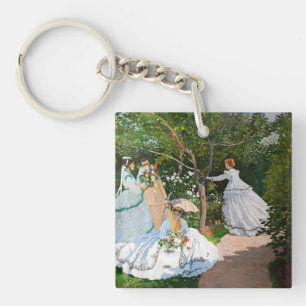 Claude Monet - Women in the Garden Keychain