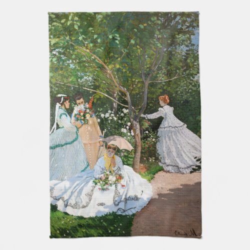 Claude Monet _ Women in the Garden Kitchen Towel