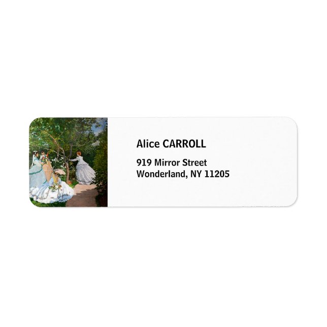 Claude Monet - Women in the Garden Label (Front)