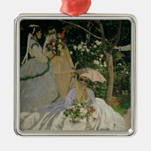 Claude Monet Women in the Garden Metal Ornament