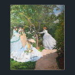 Claude Monet - Women in the Garden Metal Print<br><div class="desc">Women in the Garden / Femmes au jardin - Claude Monet,  Oil on Canvas, 1866</div>