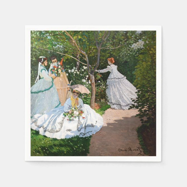 Claude Monet - Women in the Garden Napkins (Front)