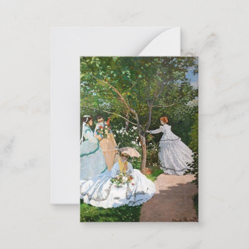 Claude Monet _ Women in the Garden Note Card